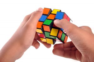 Solving Rubik's cube - stop touching your face all the time